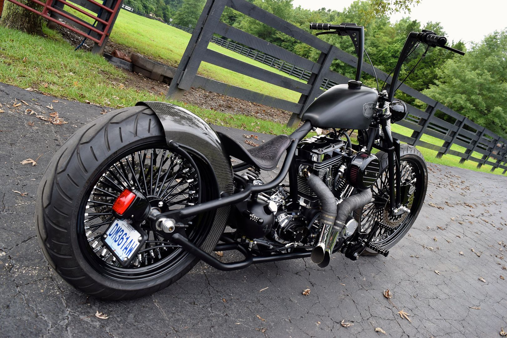 custom bobber motorcycle